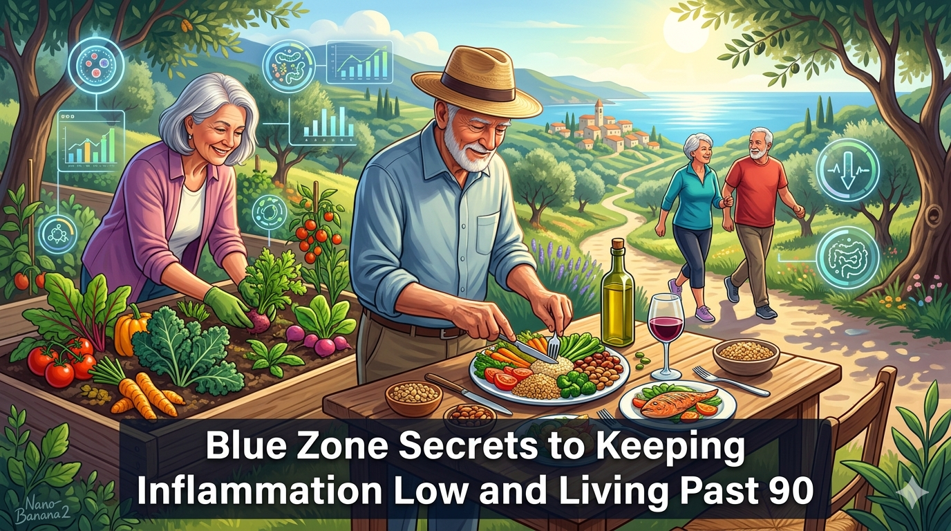 Blue Zone Secrets to Keeping Inflammation Low and Living Past 90