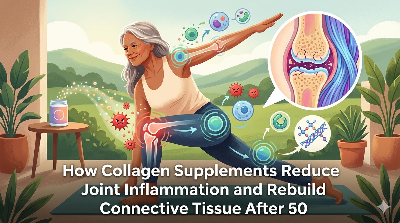How Collagen Supplements Reduce Joint Inflammation and Rebuild Connective Tissue After 50
