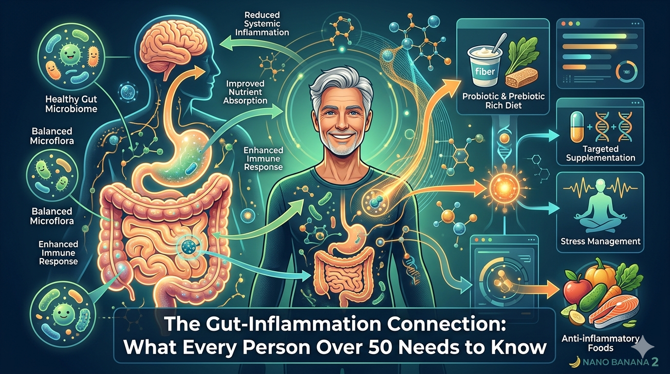 The Gut-Inflammation Connection: What Every Person Over 50 Needs to Know